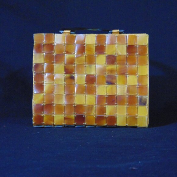 Vietnamese Matrix Buffalo Horn Clutch Handmade - Picture 2 of 4